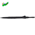 black colour rubber straight handle carbon fiber golf umbrella